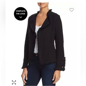 Nic+Zoe Fringe Mix Knit Jacket